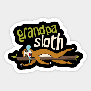 Grandpa Sloth Sticker